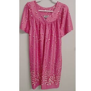 Anthony Richards House Lounge Dress Pink Red Hawaiian MuMu Large